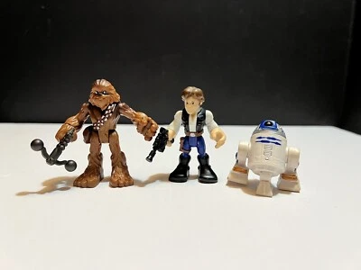 Lote Playskool Heroes Star Wars Galactic Heroes Han Solo Chewbacca y R2-D2 Foto 1 de 4