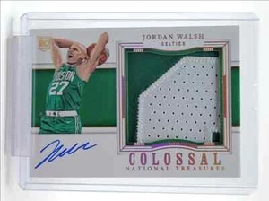 JORDAN WALSH 2023-24 NATIONAL TREASURES SILVER RPA ROOKIE RC AUTO #02/25 - Picture 1 of 2