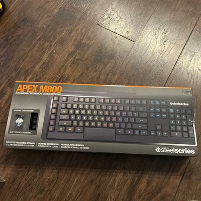New In Box Unopened Apex M800 Customizable Mechanical Gaming Keyboard Black - Image 1 of 2