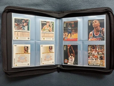 80 Silver Signature NBA Trading Cards 90er Jahre im Ultra Pro Toploader-Ordner - Bild 1 von 4
