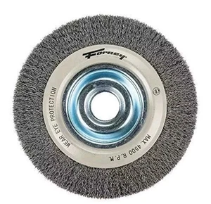 Forney - 72897 Crimped Wire Wheel Brush 1/2" Industrial Pro Bench Grinder Use - Picture 1 of 5