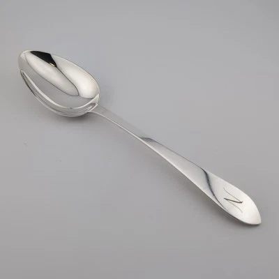Tiffany Faneuil Sterling Silver Oval Soup Spoon - 7 1/8" - w/Monogram "N" - Image 1 of 3