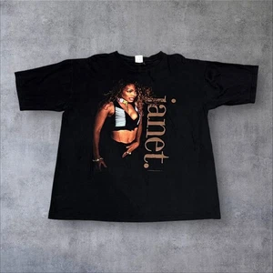 VINTAGE Janet Jackson Shirt Mens XL World Tour Concert Tee Music 1993 1994 90s - Picture 1 of 13