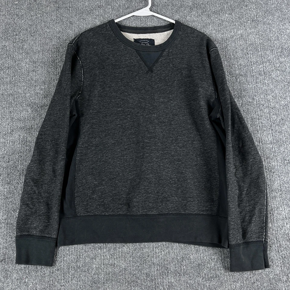 Sudadera J.Crew Para Hombre Mediana Negra Carbón De Colección Polar Cuello Redondo Punto en V Foto 1 de 4