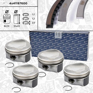 4x Kolben Satz KOLBENSCHMIDT STD Bolzen Ø 23 mm AUDI SEAT SKODA VW 1,8 TSI CDAA - Bild 1 von 2