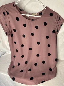 Lily weiße lässige gepunktete Bluse Damengröße Small - Bild 1 von 6