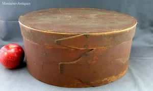 Large Red Oval Pantry Box circa 19th cent - Picture 1 of 5
