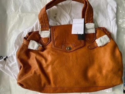 MARC JACOBS SUNSET ORANGE TOTALLY TURNLOCK TINA LARGE TOTE BAG PURSE NEW NWT HTF - Image 1 of 4