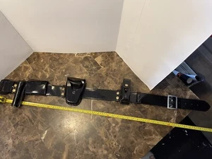 BOSTON LEATHER POLICE DUTYMAN BELT Size 34 & Missing A Holster - Picture 1 of 7
