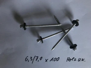 100 Bohrschrauben für Sandwichplatten auf Holz und Beton Untergrund - Bild 1 von 16