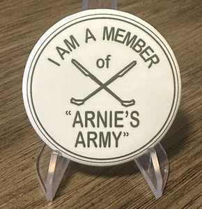Arnold Palmer “I Am A Member Of Arnie’s Army” 2.25” Pinback Button Pin Bay Hill - Picture 1 of 1