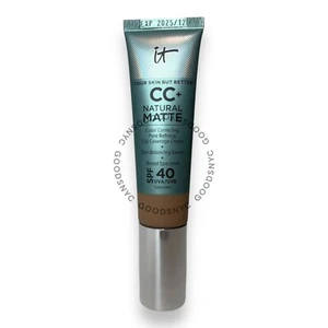 IT COSMETICS ~ CC+ NATURAL MATTE FULL COVERAGE CREAM ~ TAN WARM ~ 1.08 OZ - Picture 1 of 2