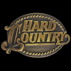 Hard Country Movie Memorabilia Western Texas Cowgirl 80s NOS Vintage Belt Buckle - Picture 1 of 2