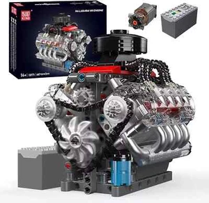 V8 Engine Model Kit - 487 Pcs to Build Your Own Mini Engine That Works - D - Picture 1 of 12