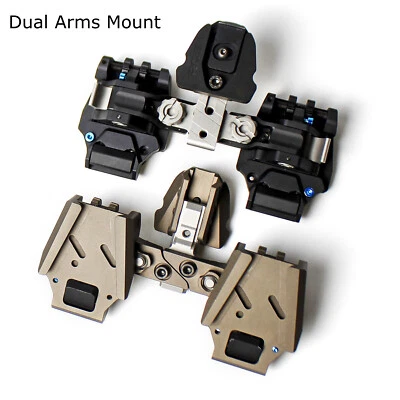 Night-Vision RQE Dual Bridge Mount NVG Stent Fit for L4G24 FAST Helmet CNC - Image 1 of 4