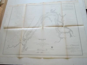 (1) 1865 U.S.C.S. CHART: "KOOS BAY, OREGON" - Bild 1 von 7