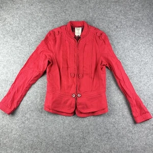 Elevenses Anthropologie Blazer Damen 12 Leinenmischung Militär Schößchen Jacke* - Bild 1 von 22
