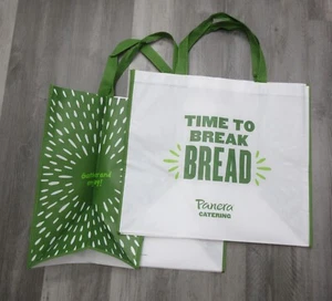 2 PANERA BREAD CATERING BAGS LARGE GROCERY STORAGE TOTES REUSABLE 18 X 21 X 12 - Picture 1 of 9
