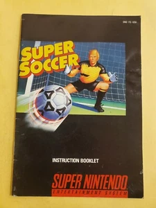  SNES   BOOKLET FOR  THE SUPER NINTENDO  GAME SUPER SOCCER - Picture 1 of 2