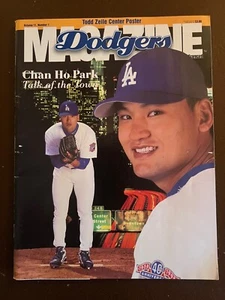 1998 LOS ANGELES DODGERS MAGAZINE, PROGRAM, SCORECARD VO.11, NO.1, CHAN HO PARK - Imagen 1 de 4