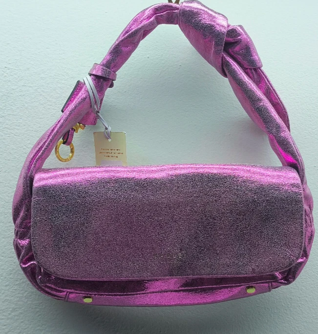 Radley London Cranwell Close pink metallic leather shoulder bag NEW - Image 1 of 4