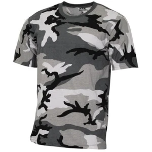 Kids T-Shirt US Basic Urban Short Sleeved Army Military BW Outdoor Cotton MFH - Picture 1 of 2