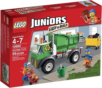 Lego Juniors einfach zu bauen Müllwagen 99 Stück Artikel # 10680 - neu unbenutzt - Bild 1 von 4