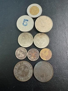 10 Vintage Hong Kong Coins - 10 & 5 Dollars - 50, 10 & 1 Cent - 1895- 1994 - Picture 1 of 22
