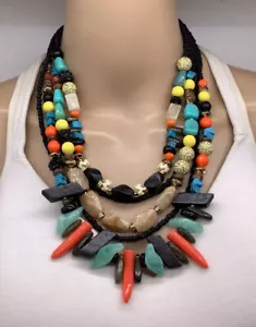 Collana Boston Pietra Mista Statement Corretta Vendita Vendita Vendita Vendita $129,00 - Foto 1 di 7