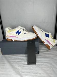 New Balance 550 Sea Salt Marine Blue donna taglia 8 CARTA ASSICURAZIONE CAPRA - Foto 1 di 21