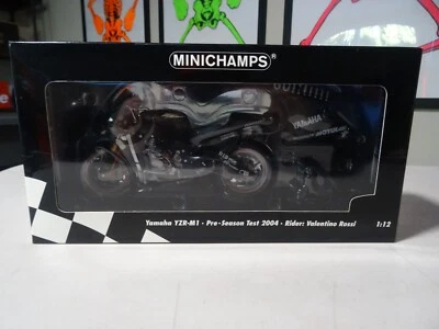 NEW Minichamps 1:12 Yamaha YZR-M1 Pre-season Test 2004 Valentino Rossi Limited - Image 1 of 4