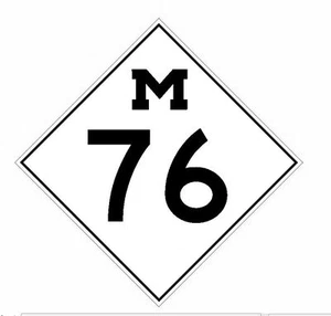 Michigan State Highway 76 Sticker R3186 Highway Sign - Picture 1 of 1