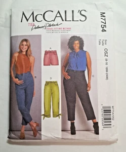 McCall's Pants Sewing Pattern M7754 Tissue Fitting Method by Palmer Pletsch - Picture 1 of 3