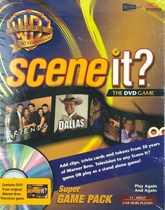 SCENE IT? THE DVD GAME WARNER BROS. 50 AÑOS SUPER PAQUETE DE JUEGOS - NUEVO - PAQUETE SELLADO - Imagen 1 de 9