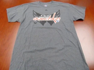 NWOT MAJESTIC NHL WASHINGTON CAPITALS ALEX OVECHKIN GRAY T-SHIRT SIZE L - Picture 1 of 5