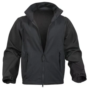 Rothco Black Soft Shell Uniform Jacket - Picture 1 of 2