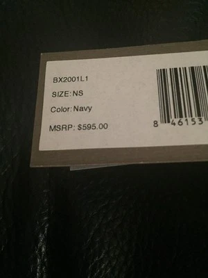 Bolso de Mano Hobo Halston Heritage Para Mujer Cuero Azul Marino $595.00 Nuevo con Etiquetas Foto 1 de 4