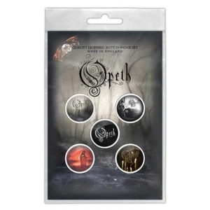OPETH CLASSIC ALBUM COVERS 5 BUTTON BADGE PACK OFFICIALLY LICENSED - Picture 1 of 4
