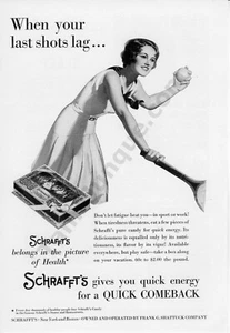 1931 Schrafft's Energy Candy Collectible Old Print AD Wall Decor Idea (283) - Picture 1 of 1