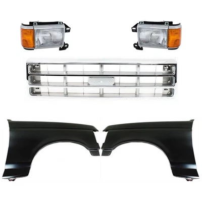 Fender Kit For 1987-1988 Ford F-150 F-250 Front Driver LH Passenger RH Side Foto 1 de 4