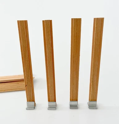 200 PCS Wick Clip for Candle Making Wood Wick Holder Base Universal Wood Wick... - Image 1 of 4