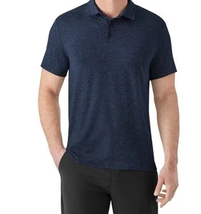 Camisa polo suave favorita de Member’s Mark para hombre manga corta pequeña azul nueva con etiquetas - Imagen 1 de 6