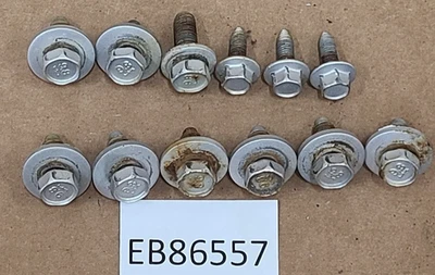 (12) Pernos de montaje de guardabarros delantero OEM 1994-2001 Dodge Ram 1500 2500 herrajes de perno Foto 1 de 4