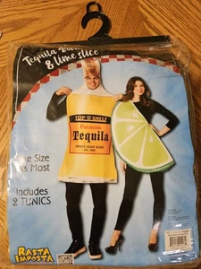 Rasta Imposta Kostüm Tequila Flasche & Limettenscheibe Paar Cosplay Party Einheitsgröße - Bild 1 von 2