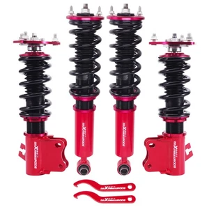 Premium Coilover Kit for Nissan S13 240SX 200SX 1989-1994 Front Camber Plate - Picture 1 of 12