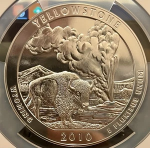 2010-P Yellowstone 5 oz Silver America the Beautiful NGC MS69 Early Releases - Picture 1 of 6