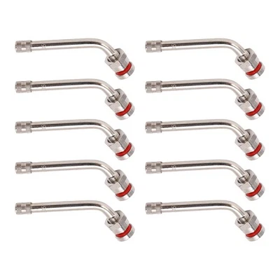 10Pcs Truck Tire Valve Stems TR545D 60 Degree Valve Stem  24.5in Aluminum Wheels - Image 1 of 4