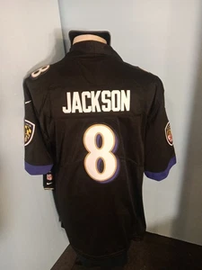 BALTIMORE RAVENS LAMAR JACKSON #8 STITCH NIKE ON FIELD TRIKOT HERREN GR. M NEU - ETIKETT - Bild 1 von 7