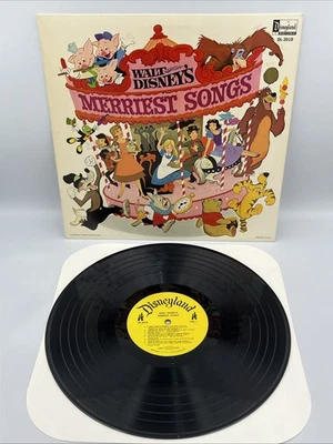 Walt Disney's Merriest Songs 1968 Vinyl LP Album Disneyland Record DL-3510 NM - Image 1 of 4