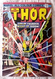 Thor #229 SELTENE PENCE GB VARIANTE WERBUNG ERSTE VIELFRASS APP HULK #181 SEHR GUTER ZUSTAND + - Bild 1 von 22
